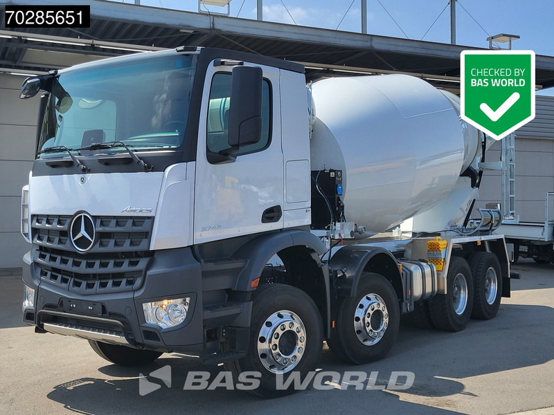 Mercedes-Benz Arocs 3743 8X4 NEW! 10m3 Mixer Big-Axle Steelsuspension Automatic Euro 6 - Camião betoneira: foto 1 Mercedes-Benz Arocs 3743 8X4 NEW! 10m3 Mixer Big-Axle Steelsuspension Automatic Euro 6 - Camião betoneira: foto 1