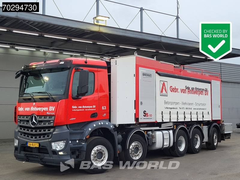 Mercedes-Benz Arocs 4951 Arocs 10X4 NL-Truck Bremat S5.10.13 XL sandmortal Lift+Steering Axle Euro 6 - Autobomba de betão: foto 1 Mercedes-Benz Arocs 4951 Arocs 10X4 NL-Truck Bremat S5.10.13 XL sandmortal Lift+Steering Axle Euro 6 - Autobomba de betão: foto 1