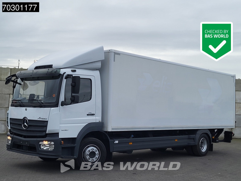 Mercedes-Benz Atego 1230 4X2 12tonner Automatic 1500kg Ladebordwand Euro 6 - Camião furgão: foto 1 Mercedes-Benz Atego 1230 4X2 12tonner Automatic 1500kg Ladebordwand Euro 6 - Camião furgão: foto 1