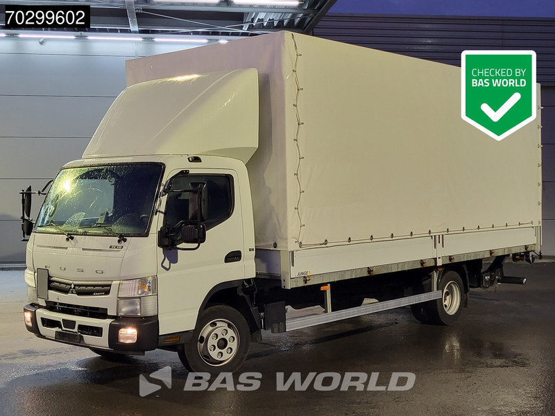 Mitsubishi Canter 7C18 4X2 7.5tonner 1000kg Ladebordwand Automatic Euro 6 - Camião de lona: foto 1 Mitsubishi Canter 7C18 4X2 7.5tonner 1000kg Ladebordwand Automatic Euro 6 - Camião de lona: foto 1