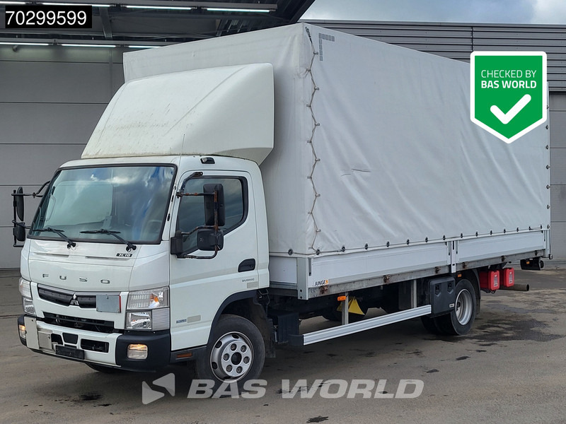 Mitsubishi Fuso 7C18 4X2 7.5tonner Curtainsider Ladebordwand Automatic Euro 6 - Camião de lona: foto 1 Mitsubishi Fuso 7C18 4X2 7.5tonner Curtainsider Ladebordwand Automatic Euro 6 - Camião de lona: foto 1