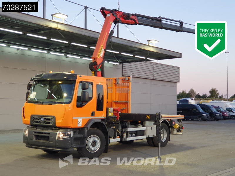 Renault C 320 4X2 Palfinger PK 18002 EH Crane Optibrake Automatic Euro 6 - Camião de caixa aberta/ Plataforma, Camião grua: foto 1 Renault C 320 4X2 Palfinger PK 18002 EH Crane Optibrake Automatic Euro 6 - Camião de caixa aberta/ Plataforma, Camião grua: foto 1