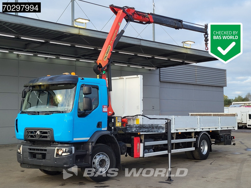 Renault C 320 C 4X2 Palfinger PK12002 EH Kran Crane Automatic Euro 6 - Camião de caixa aberta/ Plataforma, Camião grua: foto 1 Renault C 320 C 4X2 Palfinger PK12002 EH Kran Crane Automatic Euro 6 - Camião de caixa aberta/ Plataforma, Camião grua: foto 1