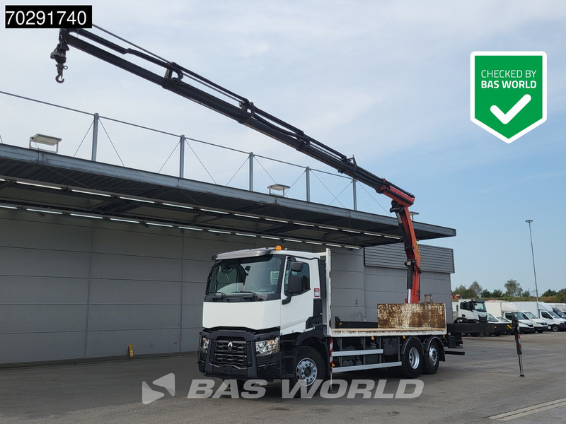 Renault C 380 6X2 Palfinger PK 22002 EH Crane Optibrake Euro 6 - Camião de caixa aberta/ Plataforma, Camião grua: foto 1 Renault C 380 6X2 Palfinger PK 22002 EH Crane Optibrake Euro 6 - Camião de caixa aberta/ Plataforma, Camião grua: foto 1