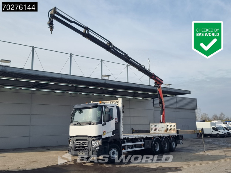 Renault C 380 8X4 Palfinger PK 23001 EH Remote Lift+Lenkachse Euro 6 - Camião de caixa aberta/ Plataforma, Camião grua: foto 1 Renault C 380 8X4 Palfinger PK 23001 EH Remote Lift+Lenkachse Euro 6 - Camião de caixa aberta/ Plataforma, Camião grua: foto 1
