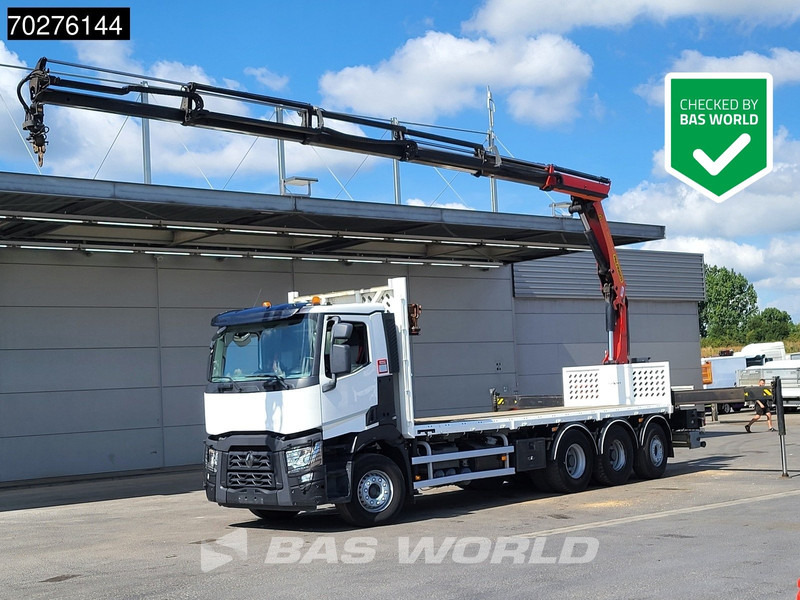 Renault C 380 8X4 Palfinger PK 23001 EH Remote Lift+Lenkachse Euro 6 - Camião de caixa aberta/ Plataforma, Camião grua: foto 1 Renault C 380 8X4 Palfinger PK 23001 EH Remote Lift+Lenkachse Euro 6 - Camião de caixa aberta/ Plataforma, Camião grua: foto 1