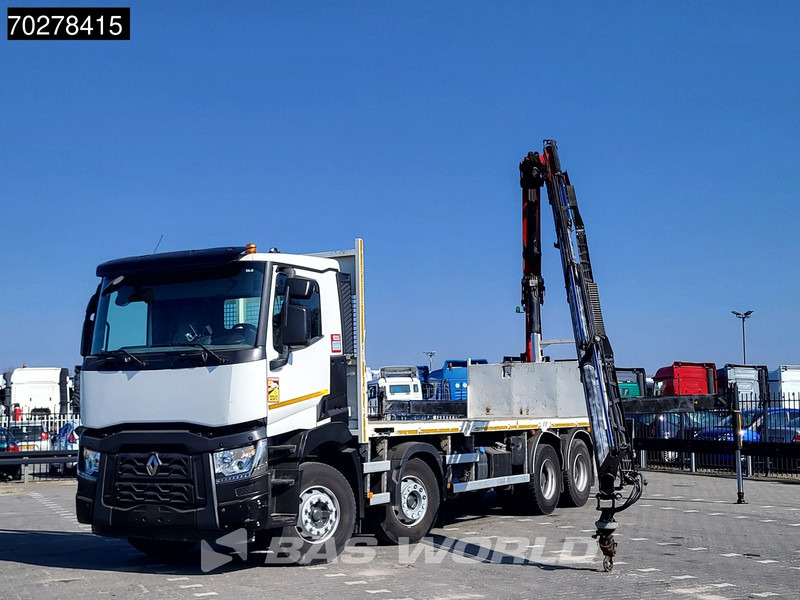 Renault C 430 8X4 Palfinger 22002 EH kran Crane Big-Axle steel suspension Euro 6 - Camião de caixa aberta/ Plataforma, Camião grua: foto 5 Renault C 430 8X4 Palfinger 22002 EH kran Crane Big-Axle steel suspension Euro 6 - Camião de caixa aberta/ Plataforma, Camião grua: foto 5