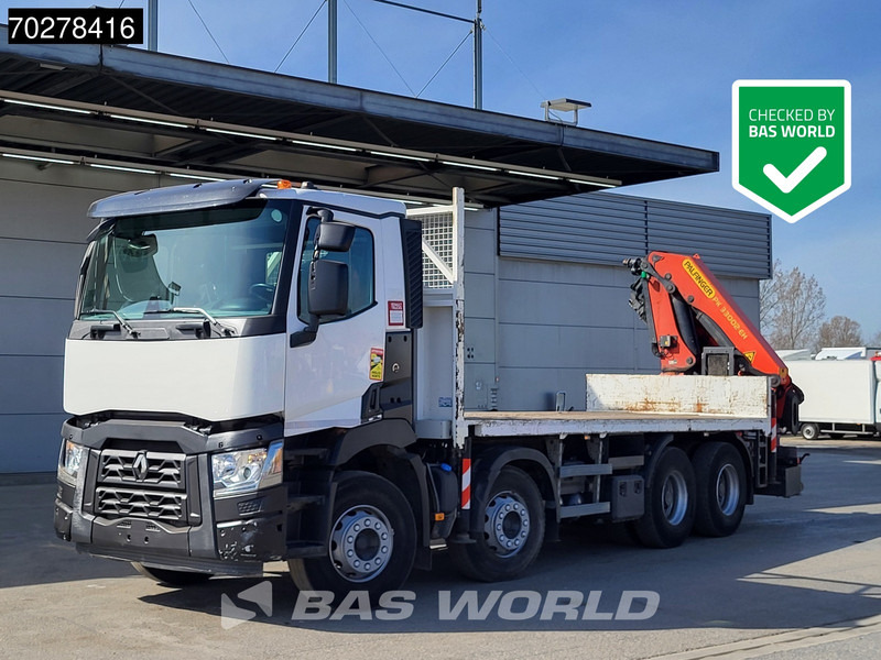 Renault C 430 8X4 Palfinger PK33002EH Euro 6 Big Axle - Camião de caixa aberta/ Plataforma, Camião grua: foto 2 Renault C 430 8X4 Palfinger PK33002EH Euro 6 Big Axle - Camião de caixa aberta/ Plataforma, Camião grua: foto 2