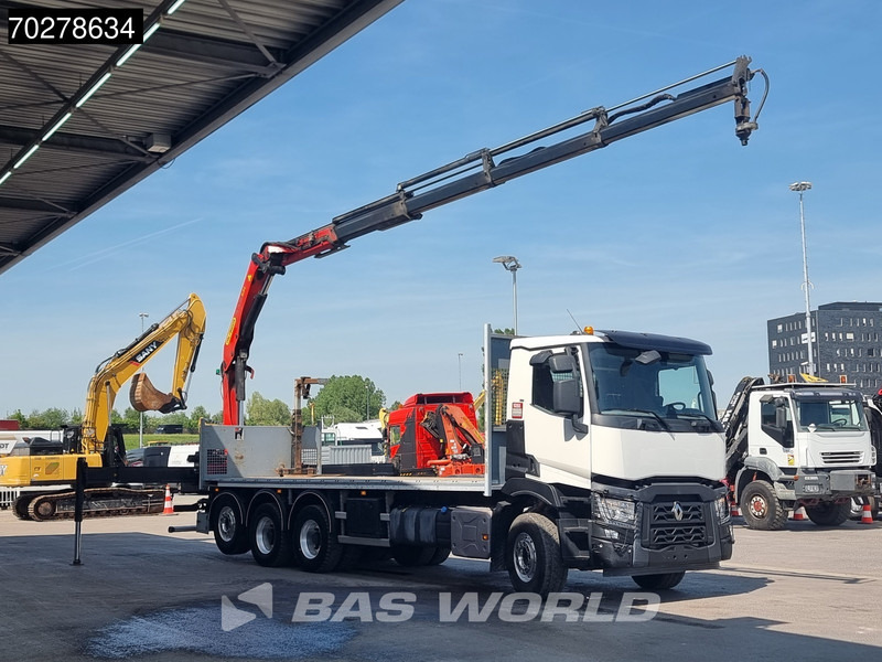 Renault C 480 8X4 Palfinger 24.001 SLD5 Kran Crane Lift-Lenkachse Euro 6 - Camião de caixa aberta/ Plataforma, Camião grua: foto 3 Renault C 480 8X4 Palfinger 24.001 SLD5 Kran Crane Lift-Lenkachse Euro 6 - Camião de caixa aberta/ Plataforma, Camião grua: foto 3