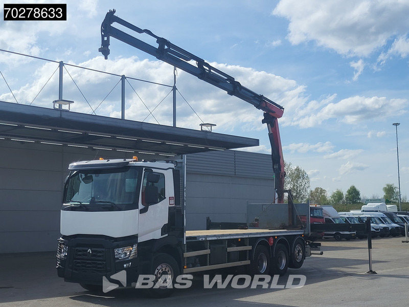 Renault C 480 8X4 Palfinger PK24.001 SLD5 Crane Kran Automatic Liftachse Euro 6 - Camião de caixa aberta/ Plataforma, Camião grua: foto 3 Renault C 480 8X4 Palfinger PK24.001 SLD5 Crane Kran Automatic Liftachse Euro 6 - Camião de caixa aberta/ Plataforma, Camião grua: foto 3