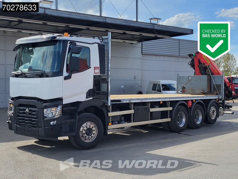 Renault C 480 8X4 Palfinger PK24.001 SLD5 Crane Kran Automatic Liftachse Euro 6 - Camião de caixa aberta/ Plataforma, Camião grua: foto 1 Renault C 480 8X4 Palfinger PK24.001 SLD5 Crane Kran Automatic Liftachse Euro 6 - Camião de caixa aberta/ Plataforma, Camião grua: foto 1