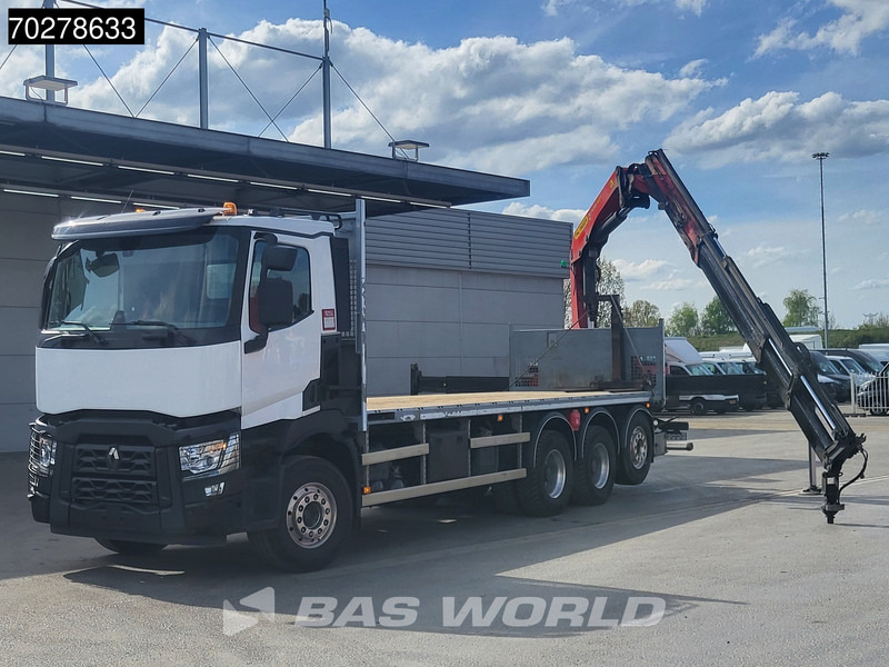Renault C 480 8X4 Palfinger PK24.001 SLD5 Crane Kran Automatic Liftachse Euro 6 - Camião de caixa aberta/ Plataforma, Camião grua: foto 2 Renault C 480 8X4 Palfinger PK24.001 SLD5 Crane Kran Automatic Liftachse Euro 6 - Camião de caixa aberta/ Plataforma, Camião grua: foto 2