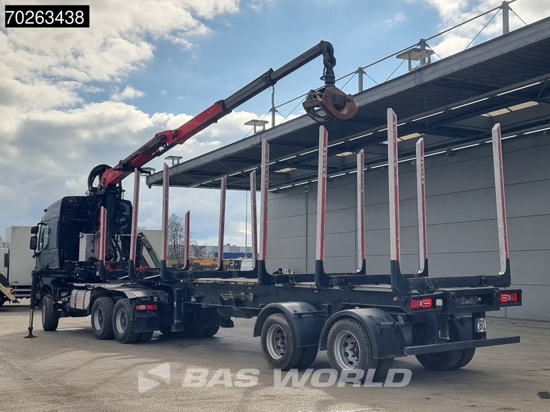 Renault K 520 6X6 Holz Kran Palfinger Q180Z96 6x6 Big-Axle Steelsuspension - Camião de transporte de madeira, Camião grua: foto 5 Renault K 520 6X6 Holz Kran Palfinger Q180Z96 6x6 Big-Axle Steelsuspension - Camião de transporte de madeira, Camião grua: foto 5