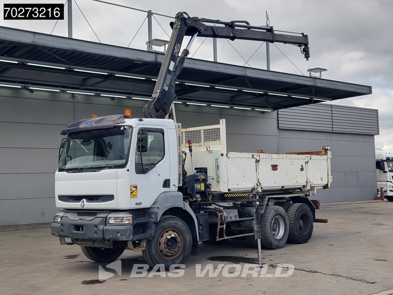 Renault Kerax 360 6X4 Hiab 144 B-2 Hiduo Kran Manual Big-Axle Steelsuspension Euro 3 - Camião basculante, Camião grua: foto 1 Renault Kerax 360 6X4 Hiab 144 B-2 Hiduo Kran Manual Big-Axle Steelsuspension Euro 3 - Camião basculante, Camião grua: foto 1