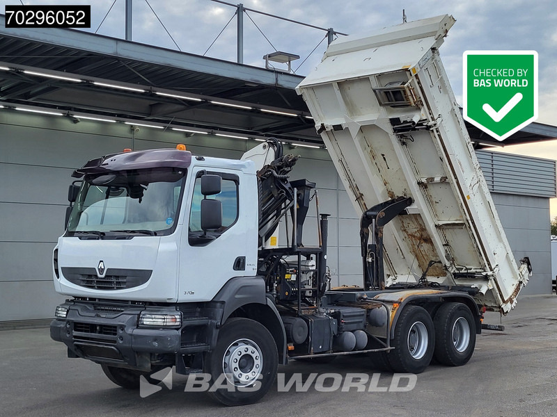 Renault Kerax 370 6X4 Palfinger PK15500 Crane Kran 2-side Tipper Retarder Manual Euro 4 - Camião basculante, Camião grua: foto 1 Renault Kerax 370 6X4 Palfinger PK15500 Crane Kran 2-side Tipper Retarder Manual Euro 4 - Camião basculante, Camião grua: foto 1