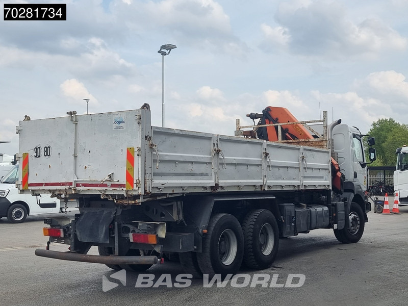 Camião basculante, Camião grua Renault Kerax 370 6X4 Palfinger PK16502 Kran Crane Big-Axle Steel suspension Euro 4: foto 13