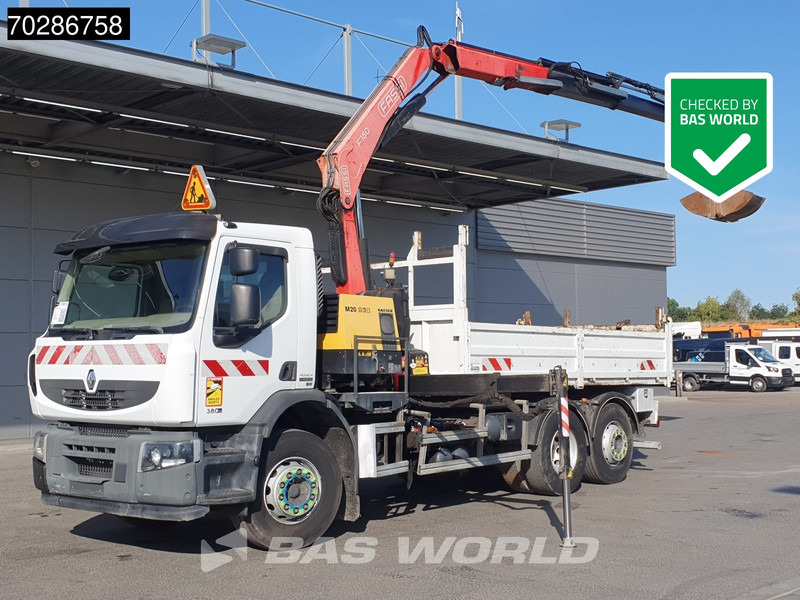 Renault Premium 380 Premium 6X2 Fassi F150A23 Crane Remote Tipper Manual Euro 5 - Camião basculante, Camião grua: foto 1 Renault Premium 380 Premium 6X2 Fassi F150A23 Crane Remote Tipper Manual Euro 5 - Camião basculante, Camião grua: foto 1