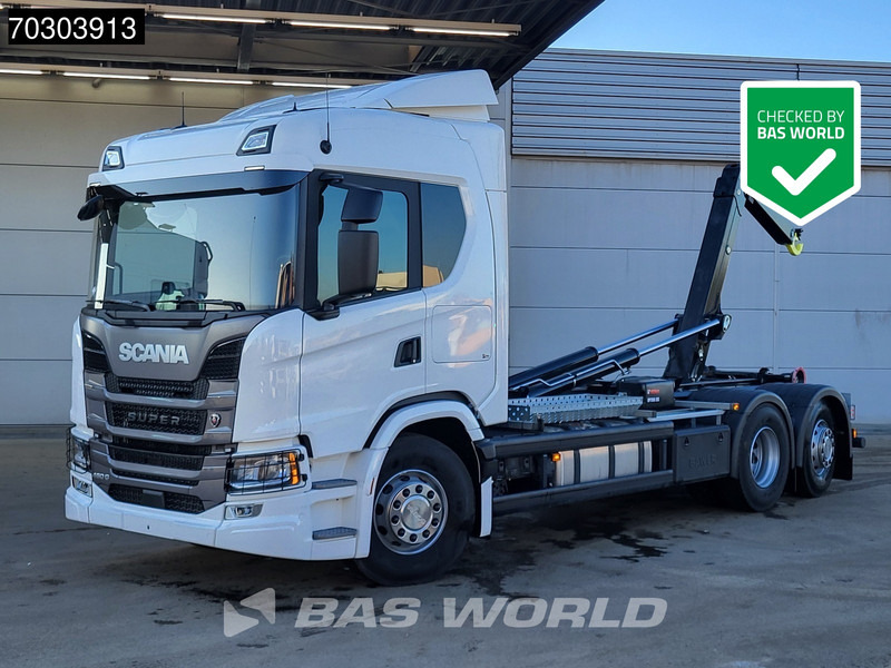 Scania G 460 6X2 NEW! 20tons HIAB Containersystem Lift+Steering Axle Automatic Retarder Euro 6 - Camião polibenne: foto 1 Scania G 460 6X2 NEW! 20tons HIAB Containersystem Lift+Steering Axle Automatic Retarder Euro 6 - Camião polibenne: foto 1