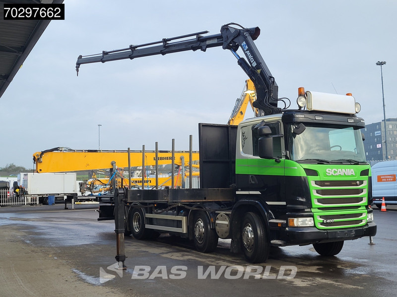 Scania G400 G 8X2 MKG HLK 231 HPA4 Crane Retarder Lift+Steering-Axle Euro 5 - Camião de caixa aberta/ Plataforma, Camião grua: foto 3 Scania G400 G 8X2 MKG HLK 231 HPA4 Crane Retarder Lift+Steering-Axle Euro 5 - Camião de caixa aberta/ Plataforma, Camião grua: foto 3