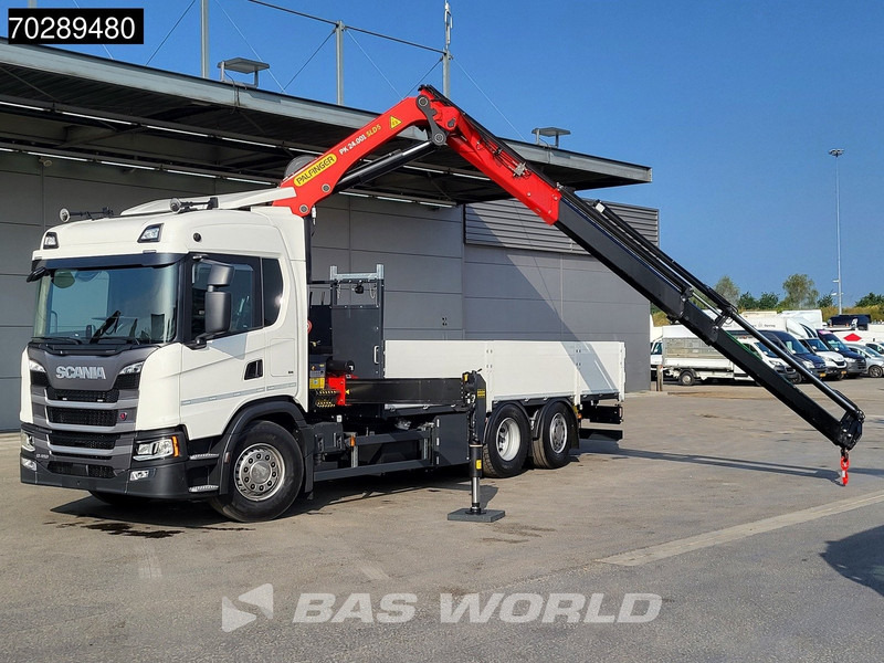 Scania G410 6X2 New! Palfinger PK24.001 SLD 5 Crane Kran Retarder Lift+Steering Axle LED ACC - Camião de caixa aberta/ Plataforma, Camião grua: foto 3 Scania G410 6X2 New! Palfinger PK24.001 SLD 5 Crane Kran Retarder Lift+Steering Axle LED ACC - Camião de caixa aberta/ Plataforma, Camião grua: foto 3