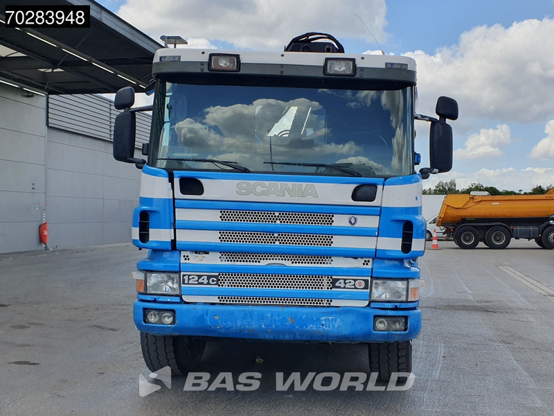 Camião basculante, Camião grua Scania G420 8X4 15m3 tipper Hiab 144 Crane Steelsuspension Manual Big-Axle Euro 3: foto 12