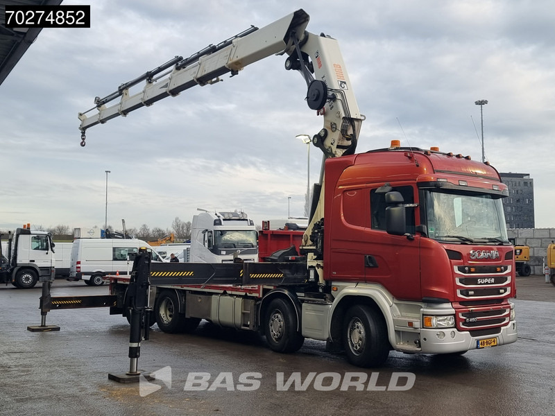 Scania G450 8X2 NL-Truck Hiab X-HIPRO 1058EP-6 Kran Front stab Retarder Euro 6 - Camião de caixa aberta/ Plataforma, Camião grua: foto 3 Scania G450 8X2 NL-Truck Hiab X-HIPRO 1058EP-6 Kran Front stab Retarder Euro 6 - Camião de caixa aberta/ Plataforma, Camião grua: foto 3