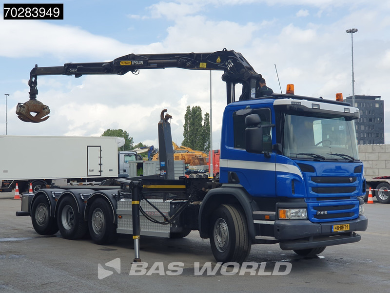 Scania P410 8X2 NL-Truck Palfinger Q150Z Crane 30T VDL hooklift Lift-Lenkachse Euro 6 - Camião polibenne, Camião grua: foto 3 Scania P410 8X2 NL-Truck Palfinger Q150Z Crane 30T VDL hooklift Lift-Lenkachse Euro 6 - Camião polibenne, Camião grua: foto 3