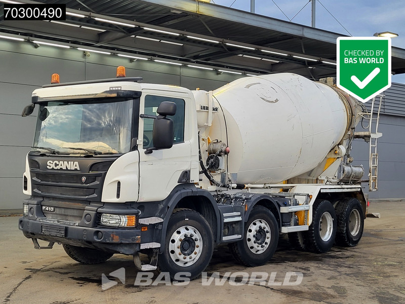 Scania P410 8X4 9m3 Liebherr HTM 904 FL mixer Steelsuspension Automatic Euro 6 - Camião betoneira: foto 1 Scania P410 8X4 9m3 Liebherr HTM 904 FL mixer Steelsuspension Automatic Euro 6 - Camião betoneira: foto 1