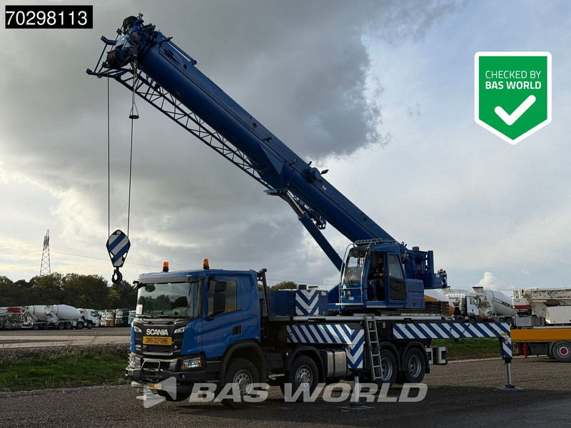 Scania P450 P 8X4 Palfinger/SANY SPC500E Telescopic Crane Retarder Navi Automatic Euro 6 - Camião grua: foto 1 Scania P450 P 8X4 Palfinger/SANY SPC500E Telescopic Crane Retarder Navi Automatic Euro 6 - Camião grua: foto 1