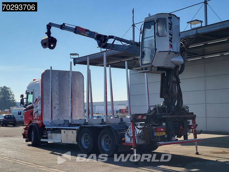 Scania R450 R 6X4 NL-Truck Kesla 2110T Crane Kran Holztransport Manual ACC Xenon Euro 6 - Camião de transporte de madeira, Camião grua: foto 2 Scania R450 R 6X4 NL-Truck Kesla 2110T Crane Kran Holztransport Manual ACC Xenon Euro 6 - Camião de transporte de madeira, Camião grua: foto 2