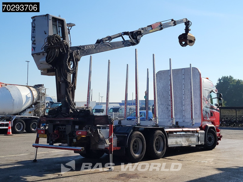 Scania R450 R 6X4 NL-Truck Kesla 2110T Crane Kran Holztransport Manual ACC Xenon Euro 6 - Camião de transporte de madeira, Camião grua: foto 5 Scania R450 R 6X4 NL-Truck Kesla 2110T Crane Kran Holztransport Manual ACC Xenon Euro 6 - Camião de transporte de madeira, Camião grua: foto 5