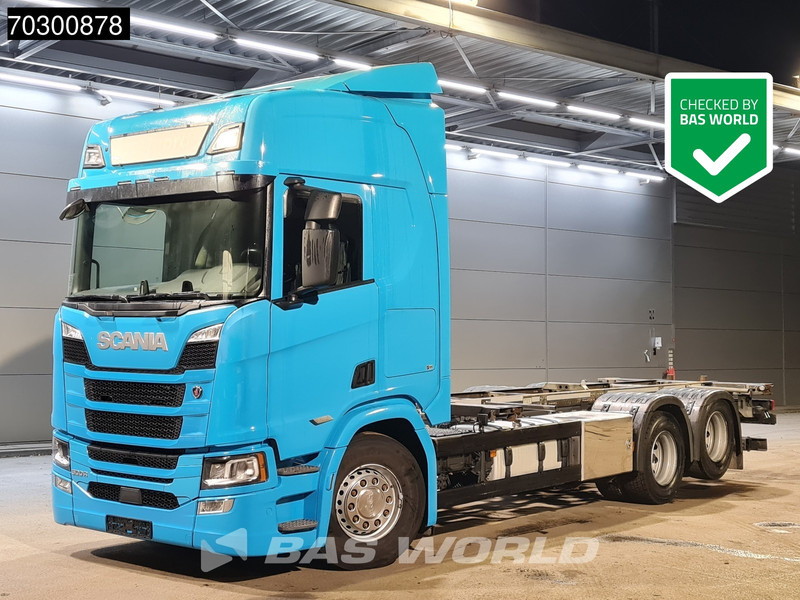 Scania R500 R 6X2 WECON BDF Full Air Suspension Retarder Lift-Axle Automatic Leather Seats - Camião transportador de contêineres/ Caixa móvel: foto 1 Scania R500 R 6X2 WECON BDF Full Air Suspension Retarder Lift-Axle Automatic Leather Seats - Camião transportador de contêineres/ Caixa móvel: foto 1