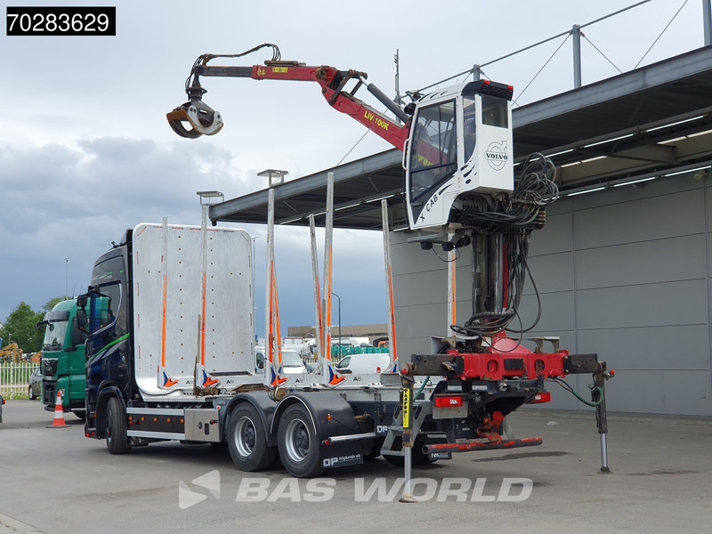 Scania S650 S 6X4 Tajfun LIV100K Kran Holztransport Retarder 3-Pedals Euro 6 - Camião de transporte de madeira, Camião grua: foto 2 Scania S650 S 6X4 Tajfun LIV100K Kran Holztransport Retarder 3-Pedals Euro 6 - Camião de transporte de madeira, Camião grua: foto 2