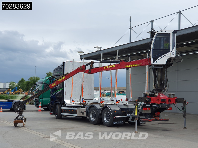 Scania S650 S 6X4 Tajfun LIV100K Kran Holztransport Retarder 3-Pedals Euro 6 - Camião de transporte de madeira, Camião grua: foto 5 Scania S650 S 6X4 Tajfun LIV100K Kran Holztransport Retarder 3-Pedals Euro 6 - Camião de transporte de madeira, Camião grua: foto 5