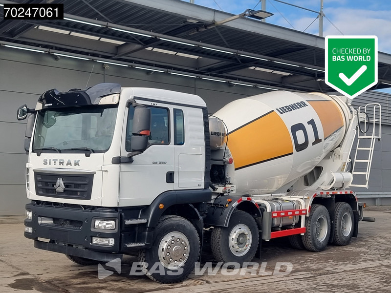 Sitrak G5 350 8X4 NEW! 8m3 Liebherr Mixer Big-Axle Steel Suspension - Camião betoneira: foto 1 Sitrak G5 350 8X4 NEW! 8m3 Liebherr Mixer Big-Axle Steel Suspension - Camião betoneira: foto 1