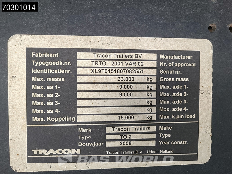 Leasing de Tracon TO2 Tailgate Steering Axle Tracon TO2 Tailgate Steering Axle: foto 20