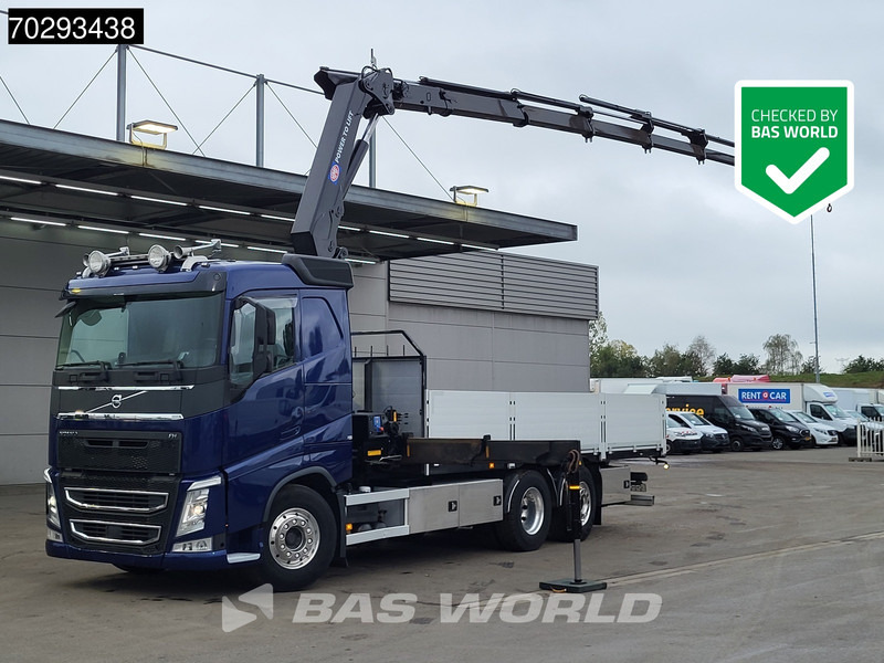 Volvo FH 500 FH 6X2 HMF 2620K-RC Crane Xenon Lift+Steering-Axle Automatic Euro 6 - Camião de caixa aberta/ Plataforma, Camião grua: foto 1 Volvo FH 500 FH 6X2 HMF 2620K-RC Crane Xenon Lift+Steering-Axle Automatic Euro 6 - Camião de caixa aberta/ Plataforma, Camião grua: foto 1