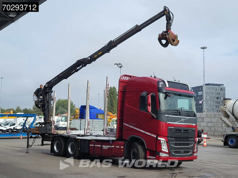 Volvo FH 540 FH 6X4 Kesla 2112ZT Crane Retarder Big-Axle I-ParkCool Xenon Euro 6 - Camião de transporte de madeira, Camião grua: foto 3 Volvo FH 540 FH 6X4 Kesla 2112ZT Crane Retarder Big-Axle I-ParkCool Xenon Euro 6 - Camião de transporte de madeira, Camião grua: foto 3