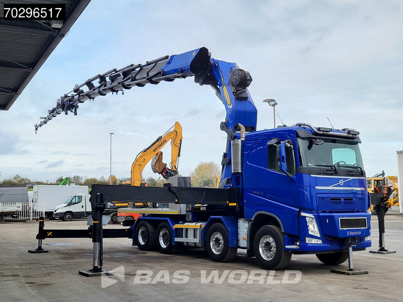 Volvo FH 540 FH 8X4 Palfinger PK165.002 TEC G Fly-Jib Winch Big-Axle VEB+ Euro 6 - Camião de caixa aberta/ Plataforma, Camião grua: foto 3 Volvo FH 540 FH 8X4 Palfinger PK165.002 TEC G Fly-Jib Winch Big-Axle VEB+ Euro 6 - Camião de caixa aberta/ Plataforma, Camião grua: foto 3