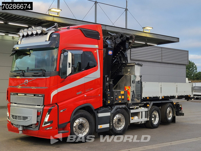 Volvo FH16 650 FH16 8X2 HMF 7020K-RCS Crane + Fly-Jib Lift+Steering-Axle Navi LED ACC Euro 6 - Camião de caixa aberta/ Plataforma, Camião grua: foto 5 Volvo FH16 650 FH16 8X2 HMF 7020K-RCS Crane + Fly-Jib Lift+Steering-Axle Navi LED ACC Euro 6 - Camião de caixa aberta/ Plataforma, Camião grua: foto 5