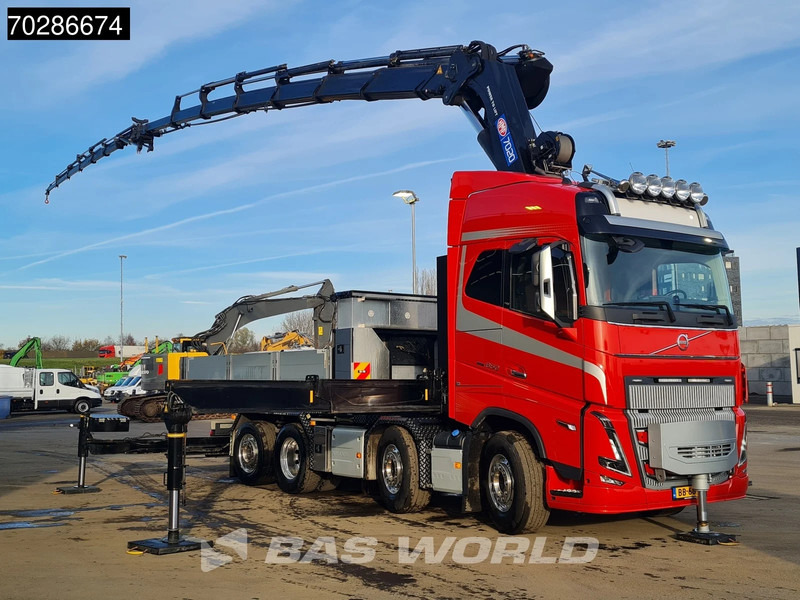 Volvo FH16 650 FH16 8X2 NL-Truck HMF 7020K-RCS Crane + Jib Lift+Steering-Axle Navi LED - Camião de caixa aberta/ Plataforma, Camião grua: foto 3 Volvo FH16 650 FH16 8X2 NL-Truck HMF 7020K-RCS Crane + Jib Lift+Steering-Axle Navi LED - Camião de caixa aberta/ Plataforma, Camião grua: foto 3