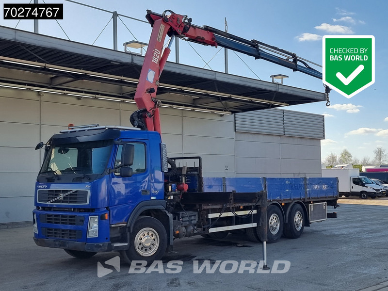 Volvo FM 330 6X2 HMF 1820 K3 Kran Crane Lift+Steering Axle Xenon Euro 5 - Camião de caixa aberta/ Plataforma, Camião grua: foto 1 Volvo FM 330 6X2 HMF 1820 K3 Kran Crane Lift+Steering Axle Xenon Euro 5 - Camião de caixa aberta/ Plataforma, Camião grua: foto 1