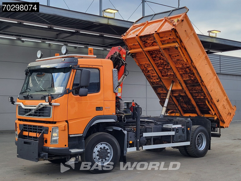 Volvo FM 340 FM 4X4 4x4 Crane Palfinger PK10501 Tipper Big-Axle Full Steel - Camião basculante, Camião grua: foto 3 Volvo FM 340 FM 4X4 4x4 Crane Palfinger PK10501 Tipper Big-Axle Full Steel - Camião basculante, Camião grua: foto 3