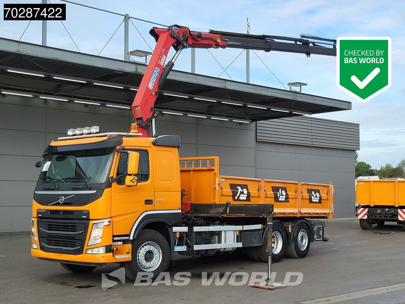 Volvo FM 420 6X2 HMF 2120 K 4 Crane Lift+lenkasche Euro 6 - Camião basculante, Camião grua: foto 1 Volvo FM 420 6X2 HMF 2120 K 4 Crane Lift+lenkasche Euro 6 - Camião basculante, Camião grua: foto 1