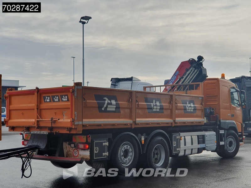 Camião basculante, Camião grua Volvo FM 420 6X2 HMF 2120 K 4 Crane Lift+lenkasche Euro 6: foto 7