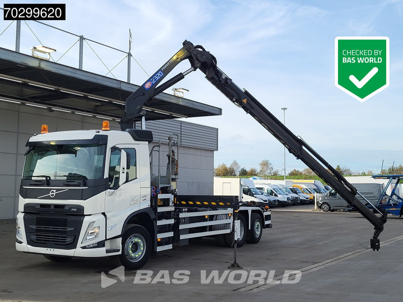 Volvo FM 430 FM 6X2 HMF 2320K-RCS Kran Crane + VDL S-21-6200 Lift + Steering Axle - Camião polibenne, Camião grua: foto 1 Volvo FM 430 FM 6X2 HMF 2320K-RCS Kran Crane + VDL S-21-6200 Lift + Steering Axle - Camião polibenne, Camião grua: foto 1