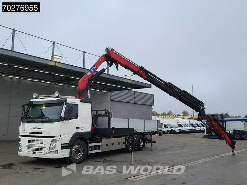 Volvo FM 450 6X2 HMF3220 K5 + Jib K5 Crane Kran Lift-Steering Axle VEB+ Automatic - Camião de caixa aberta/ Plataforma, Camião grua: foto 5 Volvo FM 450 6X2 HMF3220 K5 + Jib K5 Crane Kran Lift-Steering Axle VEB+ Automatic - Camião de caixa aberta/ Plataforma, Camião grua: foto 5