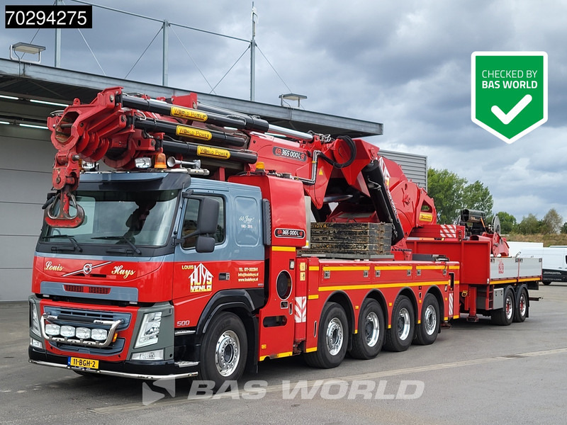 Volvo FM 500 FM 10X4 Erkin World Power ER 365000L8 Crane+Jib Lift+Steering-Axle Big-Axle Euro 6 - Camião de caixa aberta/ Plataforma, Camião grua: foto 1 Volvo FM 500 FM 10X4 Erkin World Power ER 365000L8 Crane+Jib Lift+Steering-Axle Big-Axle Euro 6 - Camião de caixa aberta/ Plataforma, Camião grua: foto 1