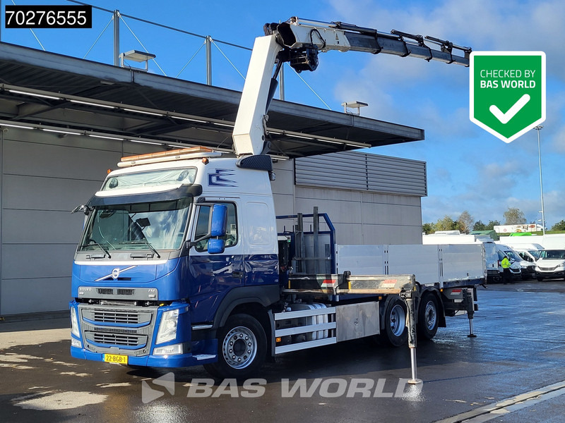 Volvo FM 500 FM 6X2 NL-Truck HMF 3220-K7 Kran Crane Winch Lift+Steering-Axle Euro 6 - Camião de caixa aberta/ Plataforma, Camião grua: foto 1 Volvo FM 500 FM 6X2 NL-Truck HMF 3220-K7 Kran Crane Winch Lift+Steering-Axle Euro 6 - Camião de caixa aberta/ Plataforma, Camião grua: foto 1