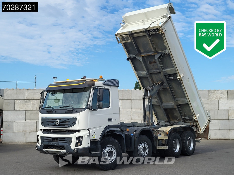 Volvo FMX 410 8X4 13m3 Marrel Tipper SteelSuspension 2-Side Kipper BigAxle Euro 5 - Camião basculante: foto 1 Volvo FMX 410 8X4 13m3 Marrel Tipper SteelSuspension 2-Side Kipper BigAxle Euro 5 - Camião basculante: foto 1